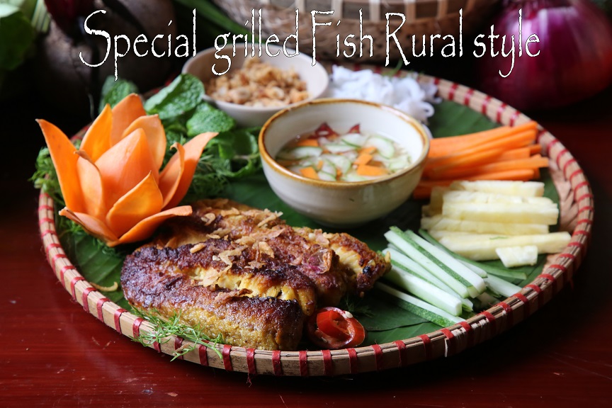 Grilled Fish in Traditional Style – Cá nướng kiểu quê