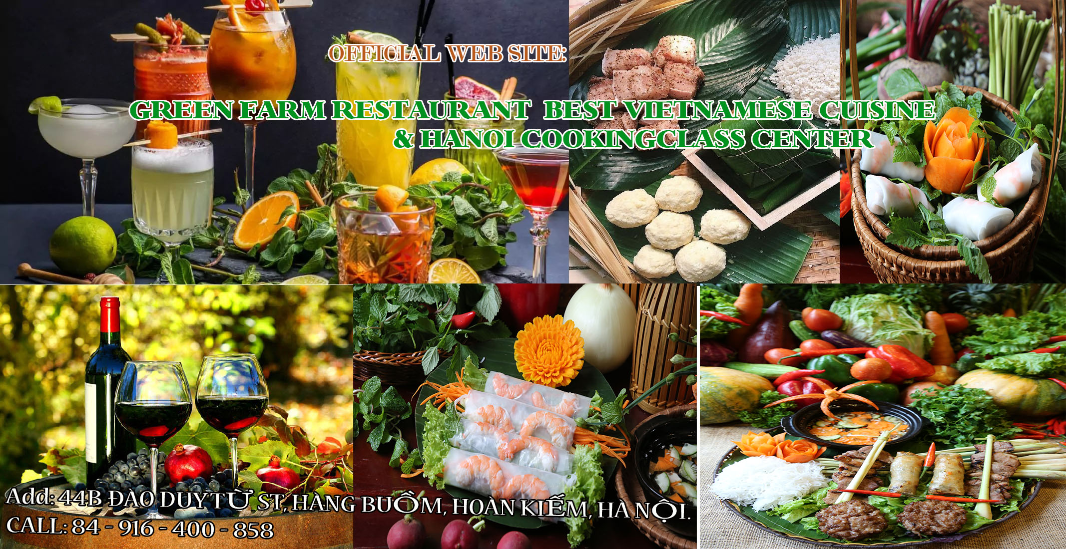 GREEN FARM RESTAURANT BEST VIETNAMESE CUISINE & HANOI COOKINGCLASS CENTER